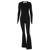Women Jumpsuit Winter Fashionable Fitted Long Sleeve Jumpsuit
