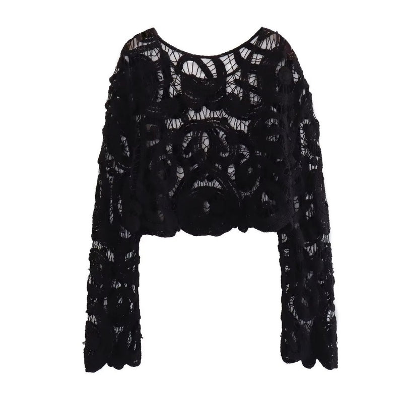 Women T-Shirt Summer round Neck Knitted Top for Women