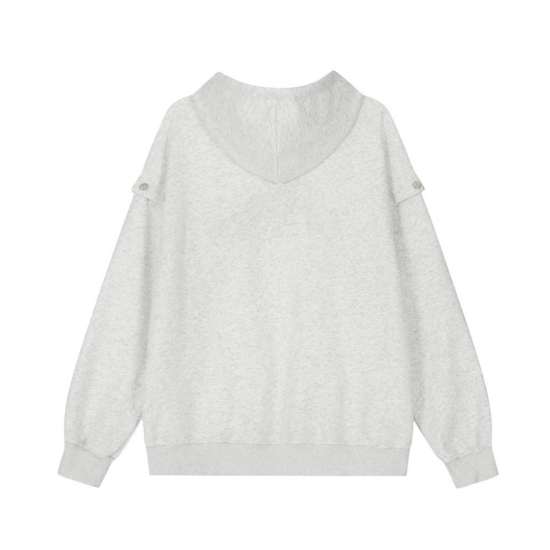 Men Hoodie Hooded Sweater Men's Sleeve Hoodie Top Loose