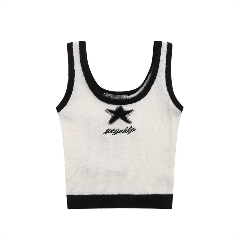 Women Vest Women's Summer Slim Fit Short Sleeveless