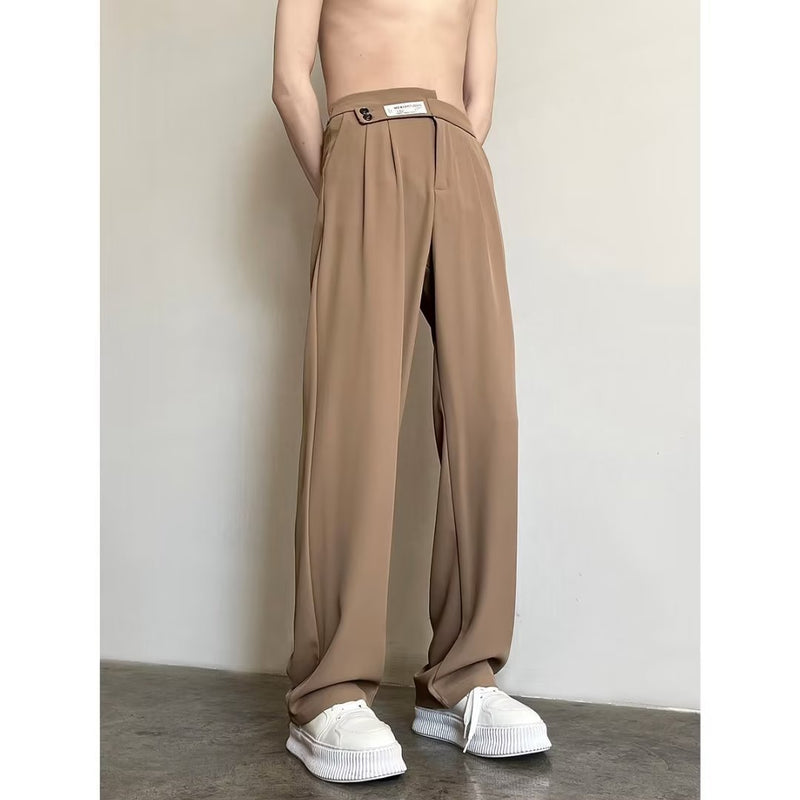 Men Sweatpants Suit Pants Men Summer Fashion Brand Drooping Straight Loose