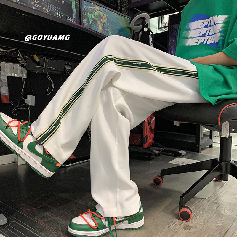 Men Sweatpants Men's Spring and Autumn Ins Straight Loose Sports
