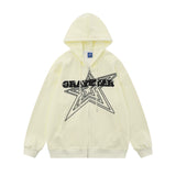 Men Hoodie Sweater Jacket Men's Loose Casual Spring and Autumn Hooded Cardigan