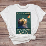 Printed Crew Neck Top Short Sleeve T-Shirt Women's