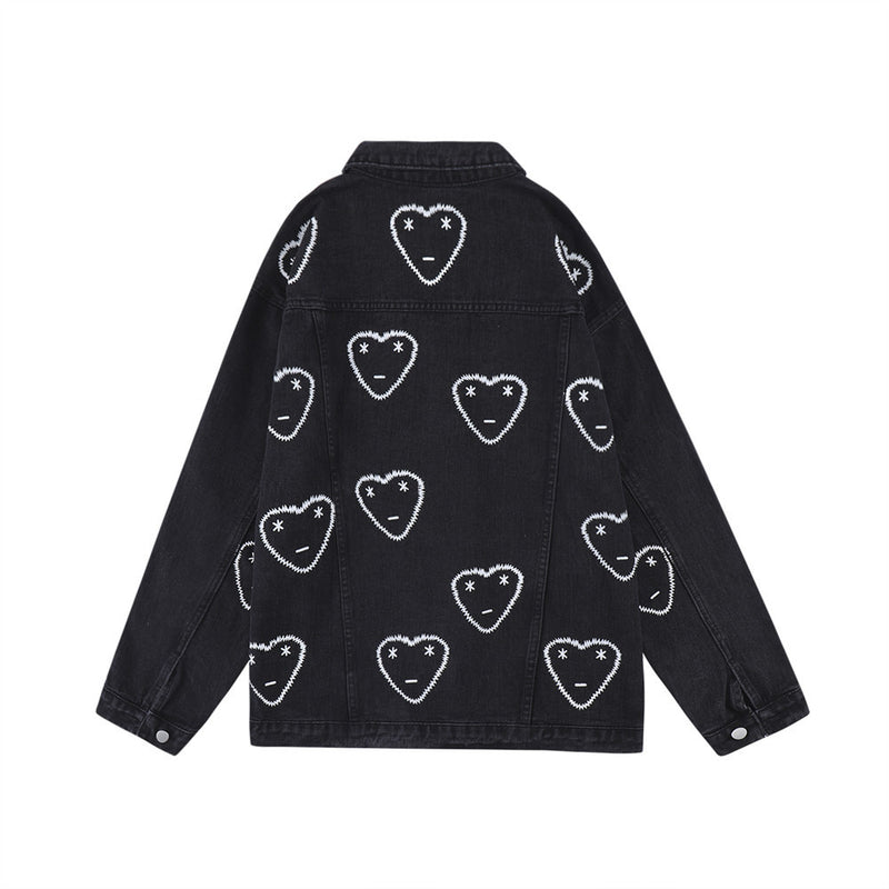 Men Denim Jacket Loose Three-Dimensional Jacket Men's Ins Jacket