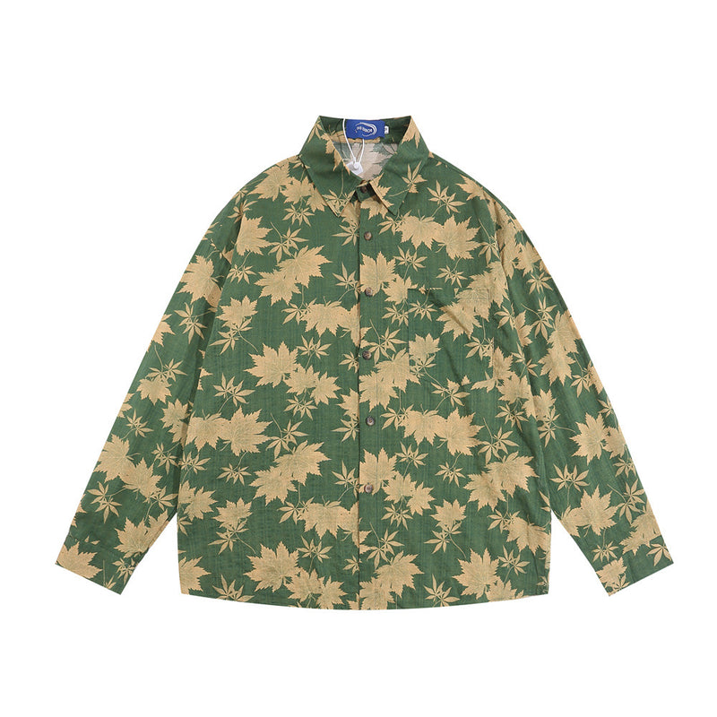 Men Long Sleeve T Shirt Men's Spring and Autumn Leisure Loose Shirt