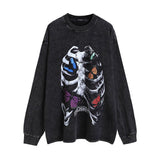Men Long Sleeve Shirt Vintage Long Sleeve Vintage Bottoming T-shirt Men and Women Vibe