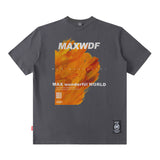 Men T Shirt Sunflower Oil Painting Printed Short-Sleeved T-shirt for Men and Women Couple