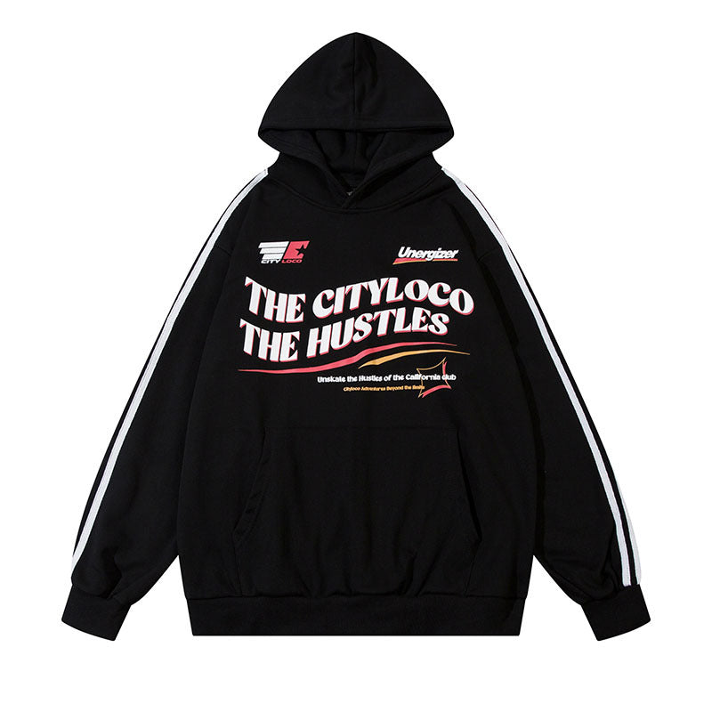 Unisex Vintage Hoodie print hooded sweater for men and women