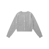 Women Sweater Cardigan Sweater Girls Casual Solid Color Short Spring and Autumn