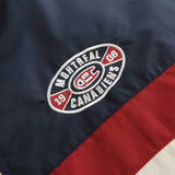 Men Cotton Mixed Jacket Coat Letter Embroidery Stitching Contrast Color Men Winter Zipper Thermal