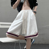 Men Sweatpants Men Summer Hong Kong Style Loose Outer Wear Wide Leg Straight