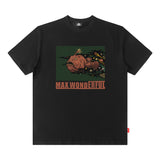 Men's T Shirt Printed Short-Sleeved T-shirt Men's and Women's Retro Distressed
