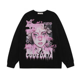 Men Long Sleeve Shirt Printed Long Sleeve Bottoming T-shirt Men and Women Street All-Match Loose