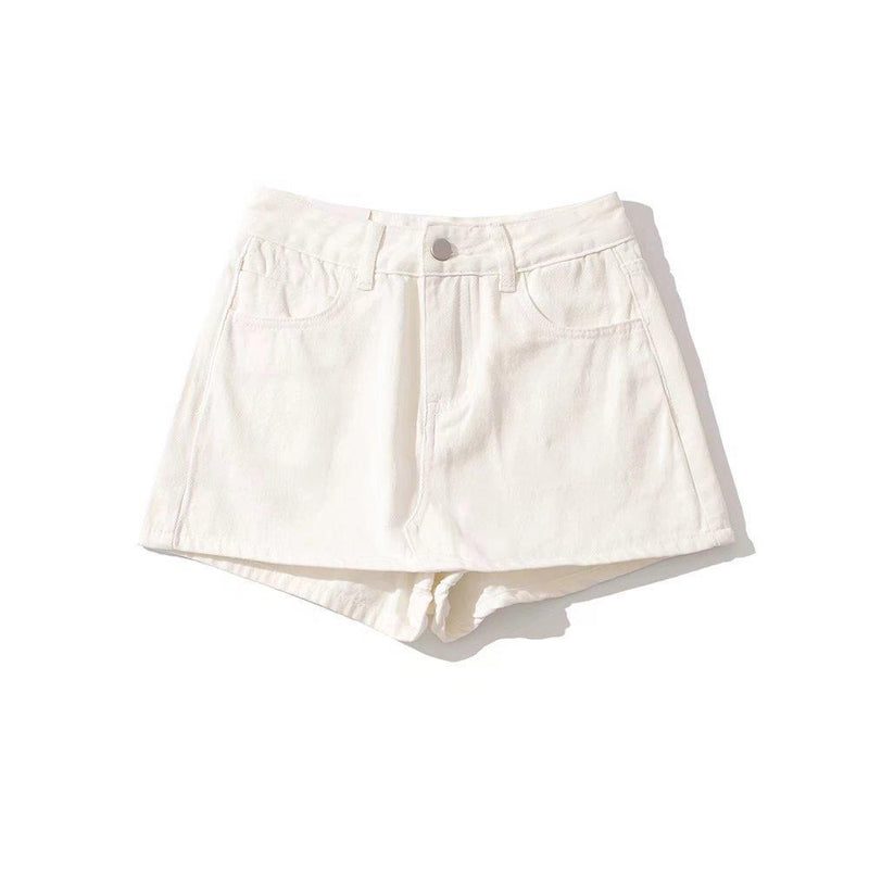 Women Skirt Spring and Autumn A- line Skort Denim Skirt