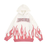 Men Fleece Lined Hoodie Printed Hoodie Men's Autumn and Winter Loose Sweatshirt