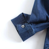 Women T-shirt Spring and Autumn Leisure Loose Denim Shirt Long Sleeve Top