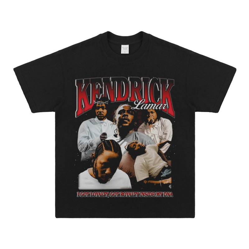 Kendrick Lamar T Shirts Hip Hop Rap Loose Short Sleeves