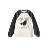 Unisex Hoodie Vintage University Style round Neck Sweater Boys and Girls Top