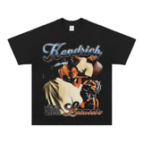 Kendrick Lamar T Shirts Cotton Hip Hop Rap Loose Short Sleeves