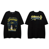 Men's T Shirt Printed Short-Sleeved T-shirt Men's and Women's Ins Couple's Tops