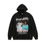 Men Long Sleeve Shirt Printed Hoodie Men and Women Hip Hop Retro Couple Hoodie