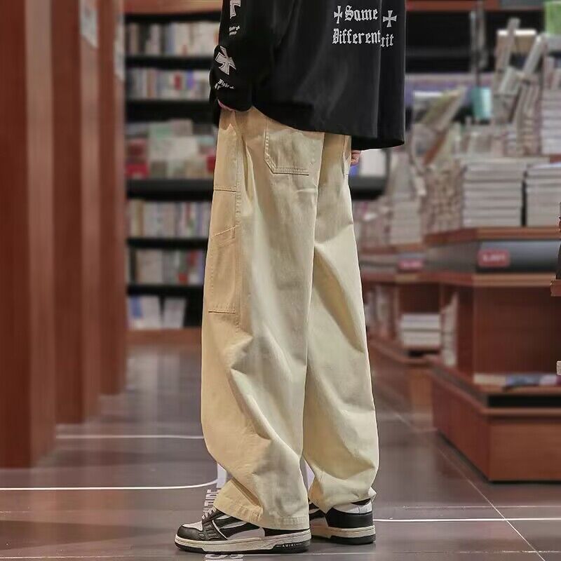Men Sweatpants Overalls Men Autumn Fashion Brand Loose Straight
