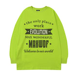 Men Long Sleeve Shirt Letter Long Sleeve T-shirt Men and Women Hip Hop Casual Couple