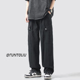 Men Sweatpants Workwear Pants Men's Summer Loose Straight Casual Pants