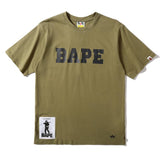 Bathing Ape T Shirt Summer Letter Print Camouflage Short Sleeve T-shirt