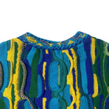 Kapital Sweater Pingtian Hehong Style Japanese Loose Pop Contrast Color Knitted Retro Crew Neck Sweater