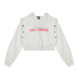 Women Hoodie Cropped Hoodie Girls Spring and Autumn Print Leisure