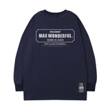 Men Long Sleeve Shirt T-shirt Men's and Women's Autumn and Winter Rose Letter Print Loose Design