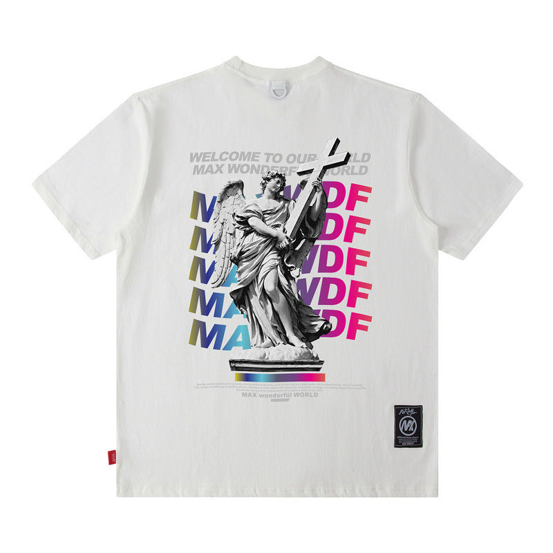 Men T Shirt Short-Sleeved T-shirt Men's Hiphop Couple Summer