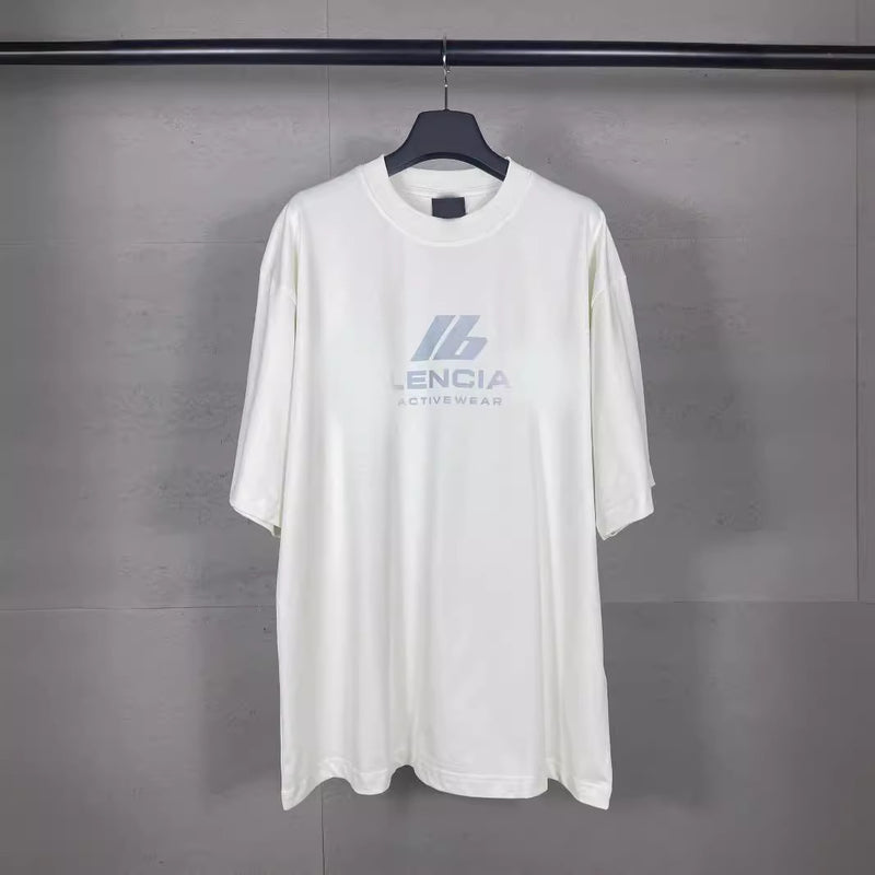 Men T-shirts Summer Paris Letter Print Short Sleeve T-Shirt Loose Casual