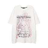 Men T Shirt Letter Short Sleeve T-shirt Harajuku Country Fashion Brand Summer Couple