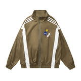 Men Hoodie Spring and Autumn Sports Loose Sweater Men's Stitching Decorative Coat