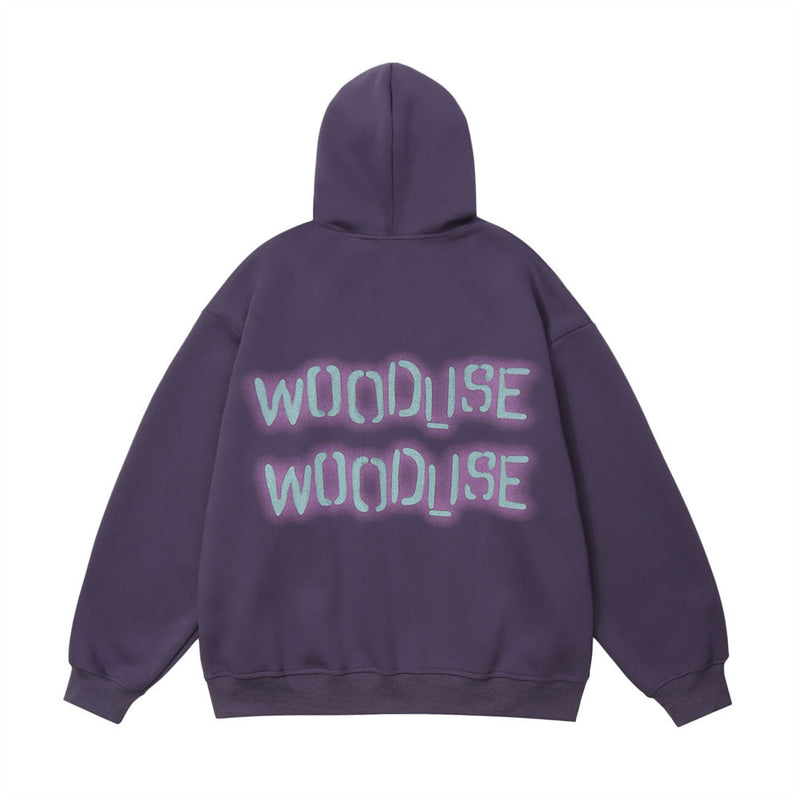Men Hoodie Retro Car Printed Hoodie
