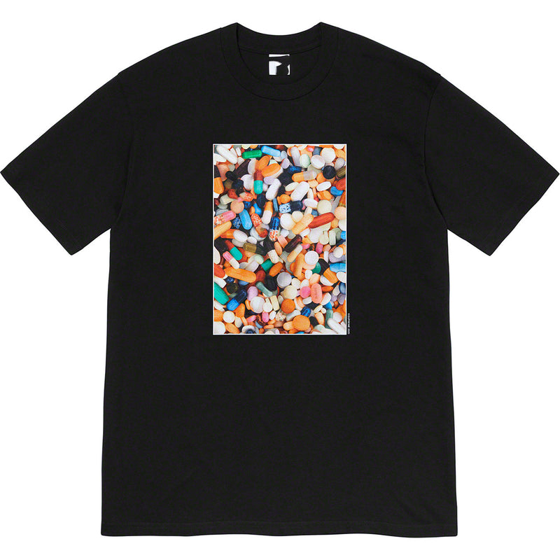 Men T-shirts 20FW Pills Tee Color Pill Capsule Print T-Shirt, Short Sleeve Bottom Shirt