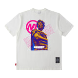 Men T Shirt Loose High Street Printed Short Sleeve T-shirt Men