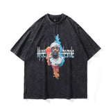 Men T Shirt Portrait Printing Short-Sleeved T-shirt Men's Summer