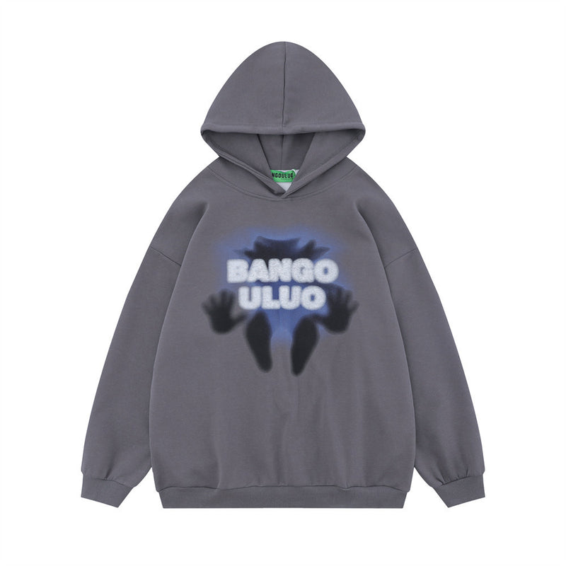 Men Hoodie Fun Cartoon Figure Printed Hoodie
