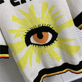 House Of Errors T-Shirt Eye of Truth Lapel Knitwear Half Sleeve T-Shirt