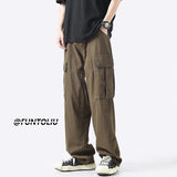 Men Sweatpants Workwear Pants Men's Summer Loose Straight Casual Pants