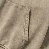 Men Hoodie Washed and Worn Hooded Sweater Men Autumn and Winter Loose Printed