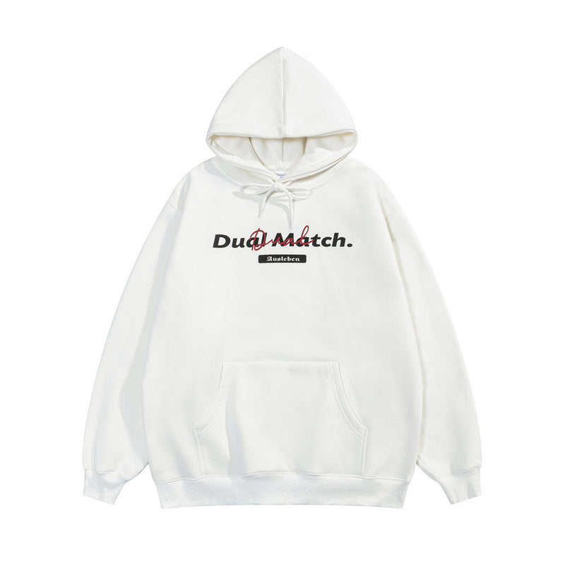 Men Hoodie Letter Printed Hoodie Men Spring and Autumn Leisure Loose Long Sleeve