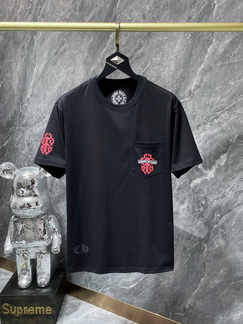 CHH Chrome Hearts T Shirts Red Sword Phantom Short Sleeve T-shirt for Men and Women