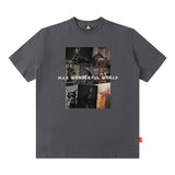 Men T Shirt Doberman Pinscher Printed Short-Sleeved T-shirt Men and Women Loose