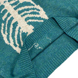 Kapital Sweater Vintage Pingtian Hehong round Neck Loose Bone Skeleton Knit Casual Sweater