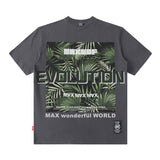 Men T Shirt Short Sleeve Men's Hip Hop Dark Printed Loose T-shirt